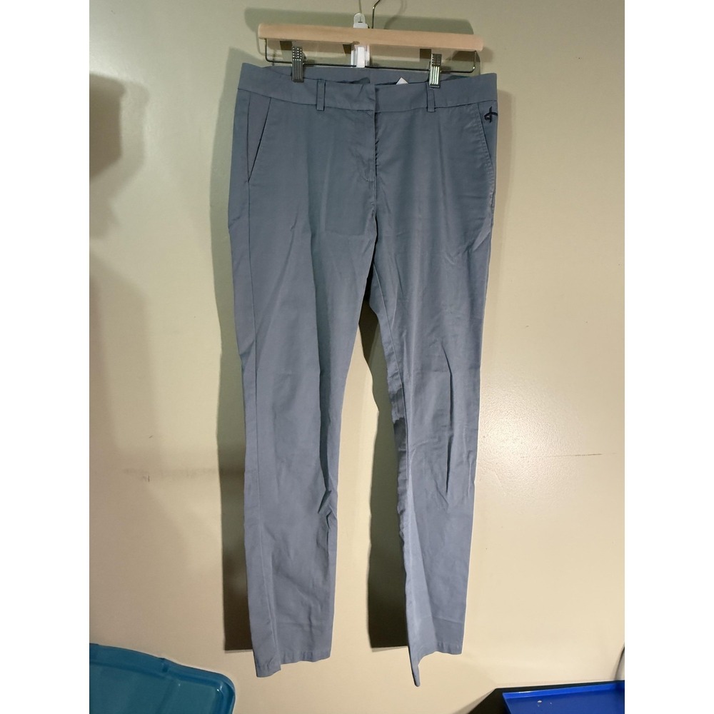 Cross Pants Womens 40 Blue Chino Tapered Slim Stretch Pockets Embroidered